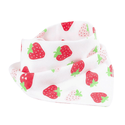bavoir bandana motif fraise