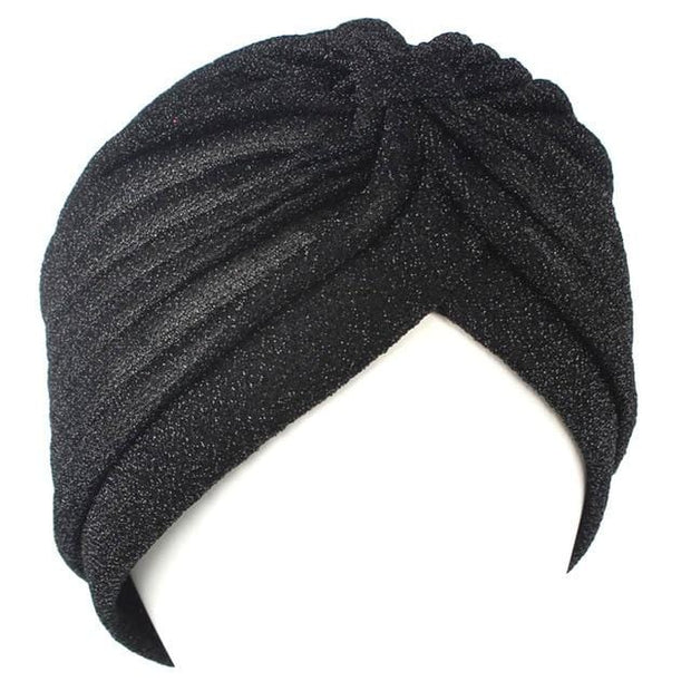 turban noir pour femme