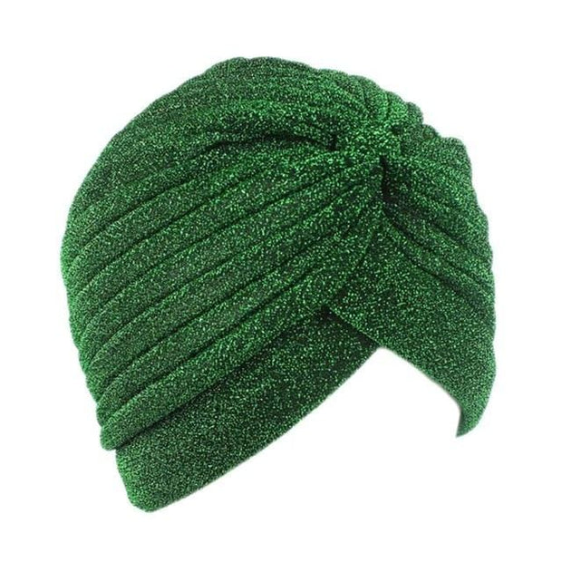 turban vert pour femme