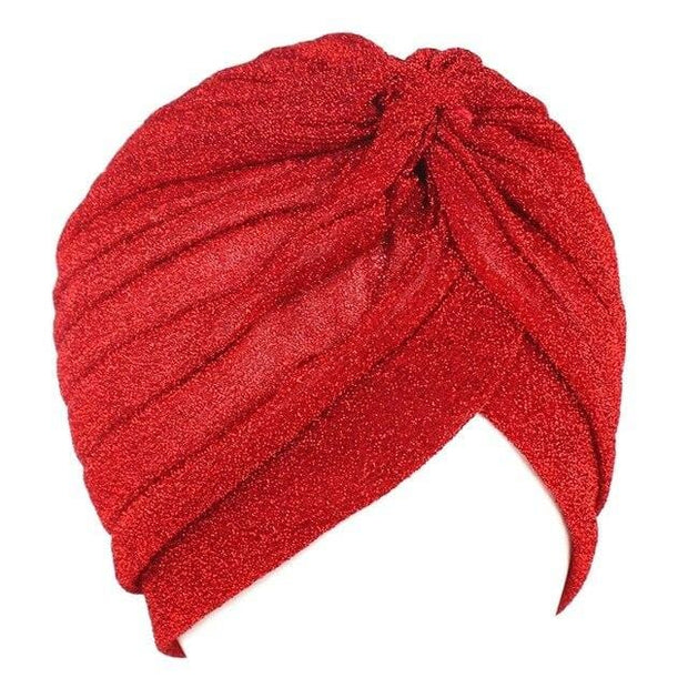 turban rouge pour femme
