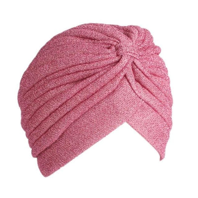 turban rose pour femme